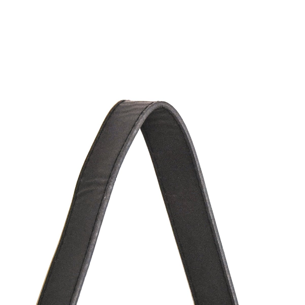 Mirror - Round Wall Mirror - Leather/Metal - Black - Ø30cm