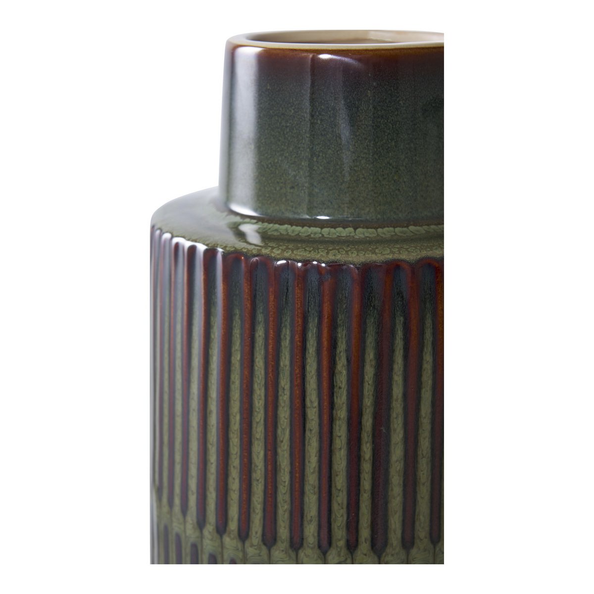 VASE Ceramic Green/Brown