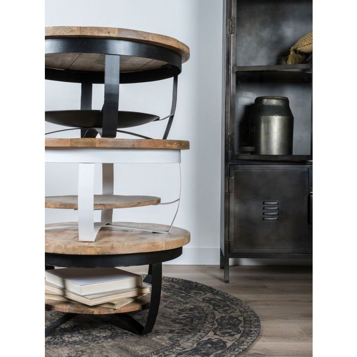Salontafel Cilamon mangohout - 70 cm Robuust Design |woon-meubel.nl