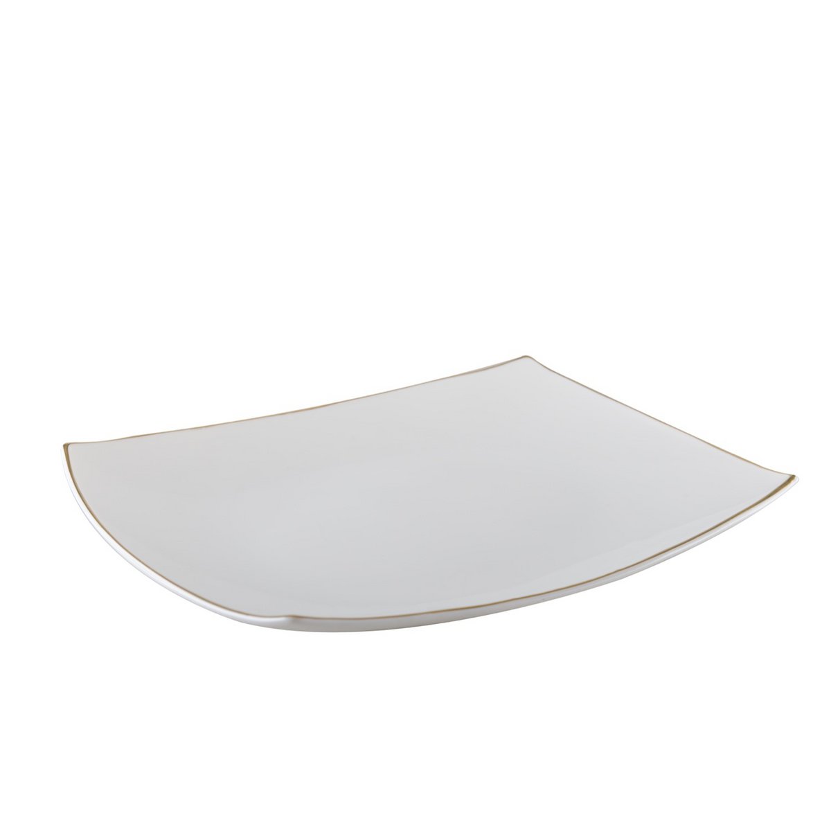 Rechthoekig Serveerbord met Gouden Rand 35x25 cm |woon-meubel.nl