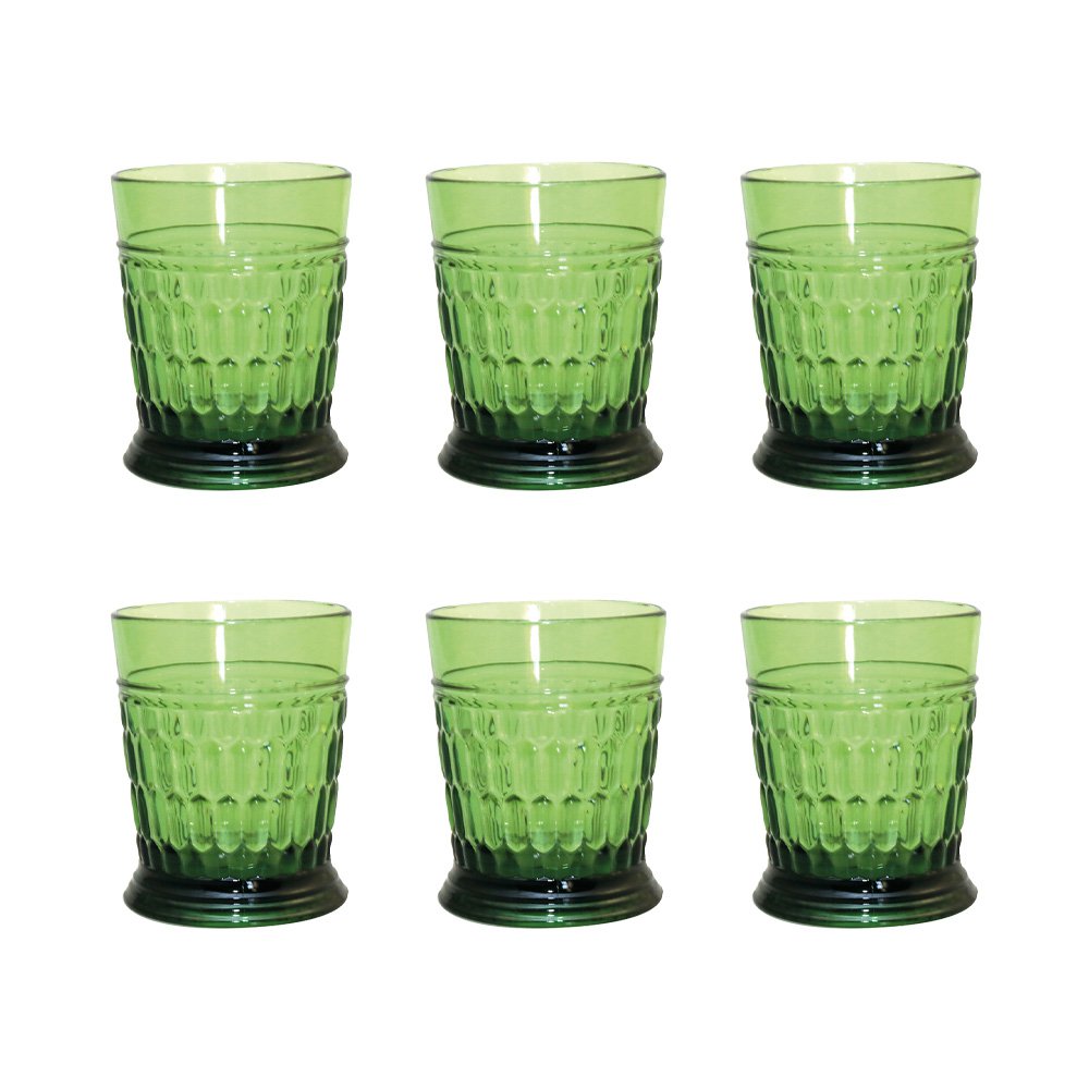 Aulica Acrylgroene Waterglazen – Set van 6 Stijlvolle Glazen
