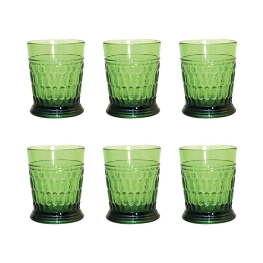Aulica Acrylgroene Waterglazen – Set van 6 Stijlvolle Glazen
