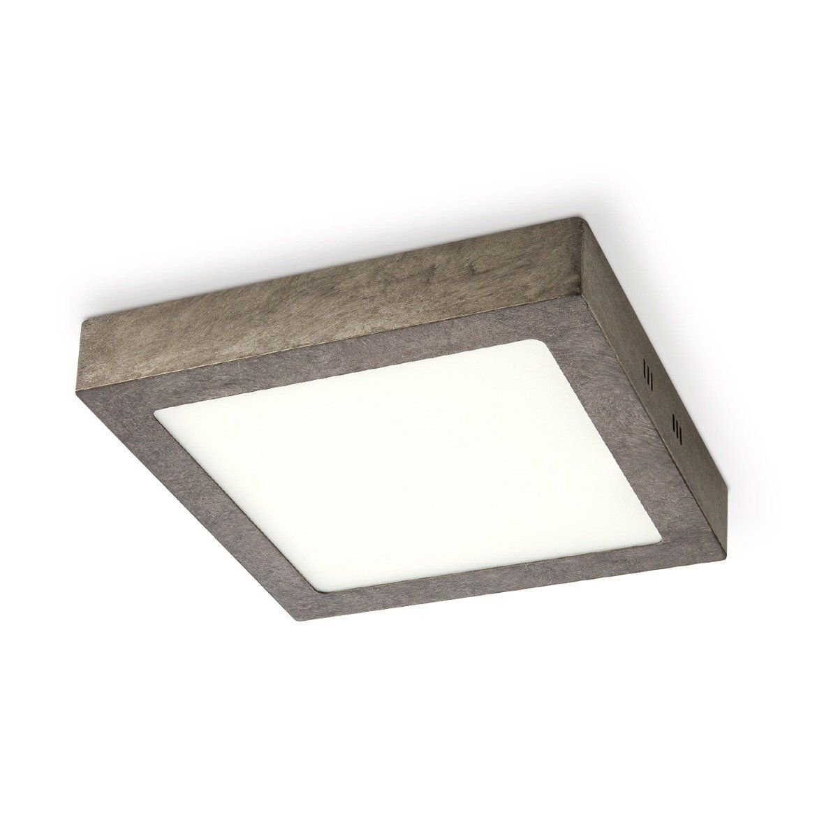 LED Ceiling Lamp Ska - Anthracite - Square 22/22/3.6cm