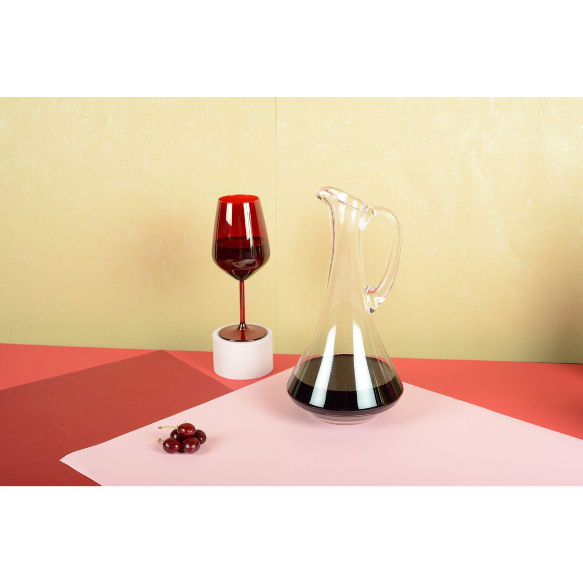 Glazen karaf met handvat 17x31 cm