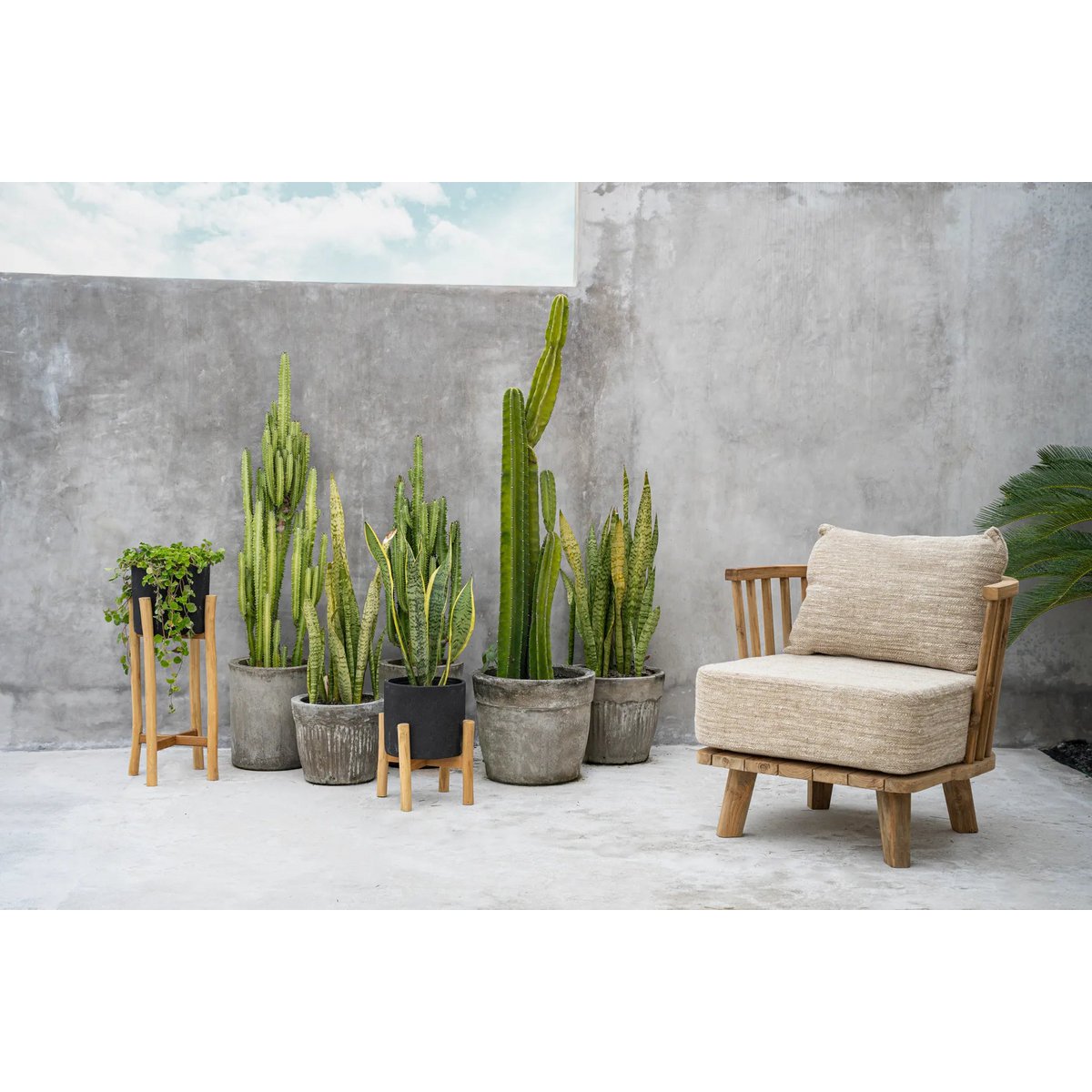 vaas - Zwart Naturel - S |woon-meubel.nl