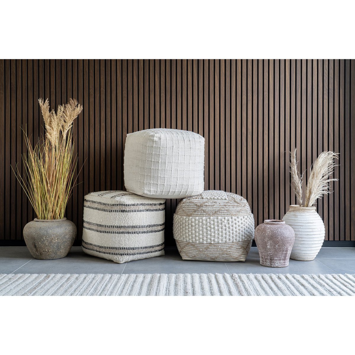 Lomba Decorative pot - Terracotta pot, brown/white, Ø28x35 cm