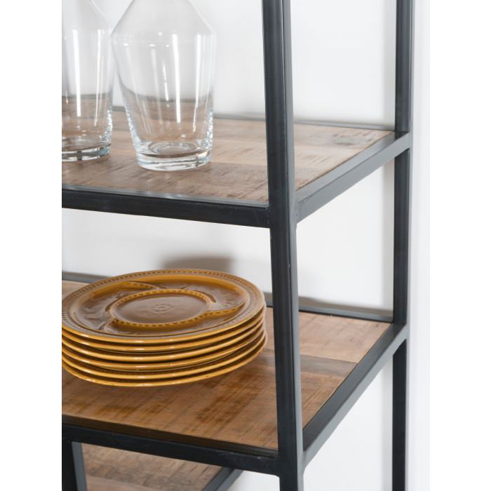 Vakkenkast Huub Hout 210 x 80 cm - Roomdivider |woon-meubel.nl