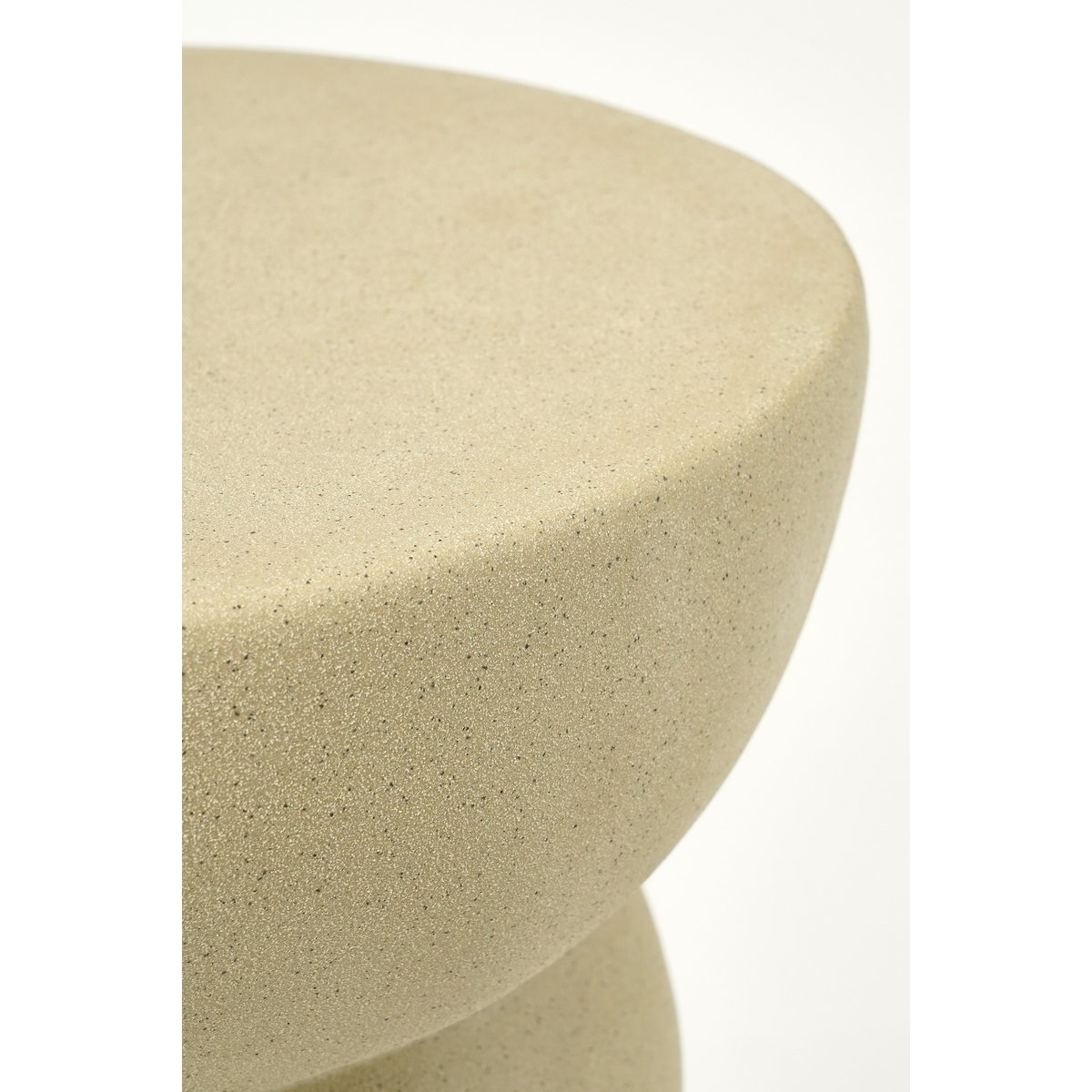 Screw Bijzettafel - L29 x B29 x H41 cm - Keramiek - Beige |woon-meubel.nl