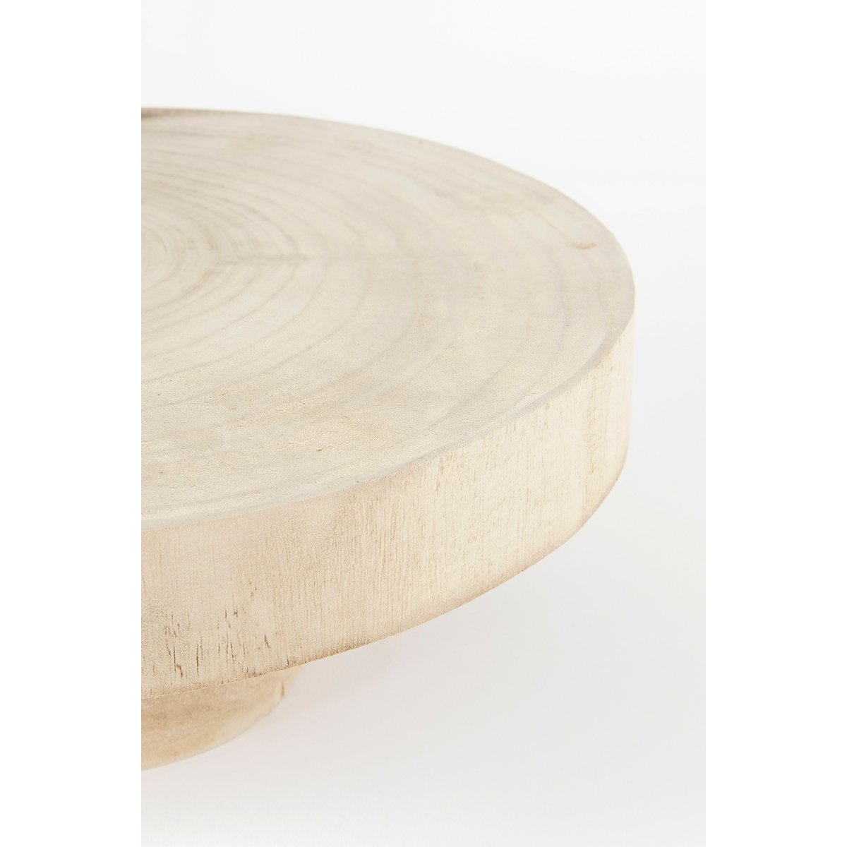 Pia Plant Stand - H11 x Ø30 cm - Wood - Light Brown