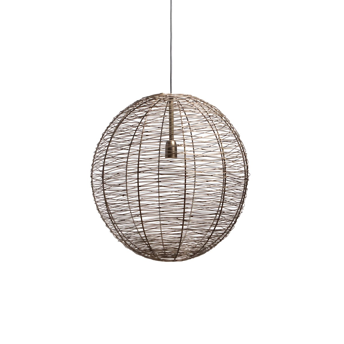 Hanglamp NATHAN antiek brons Ø55x55cm |woon-meubel.nl