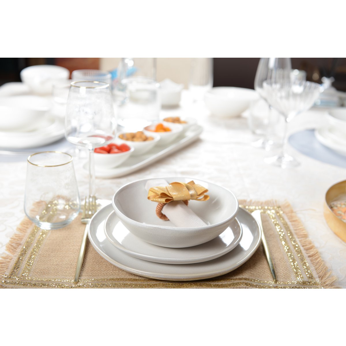 DINERBORD 27 cm – gebroken wit - Keramiek - AULICA