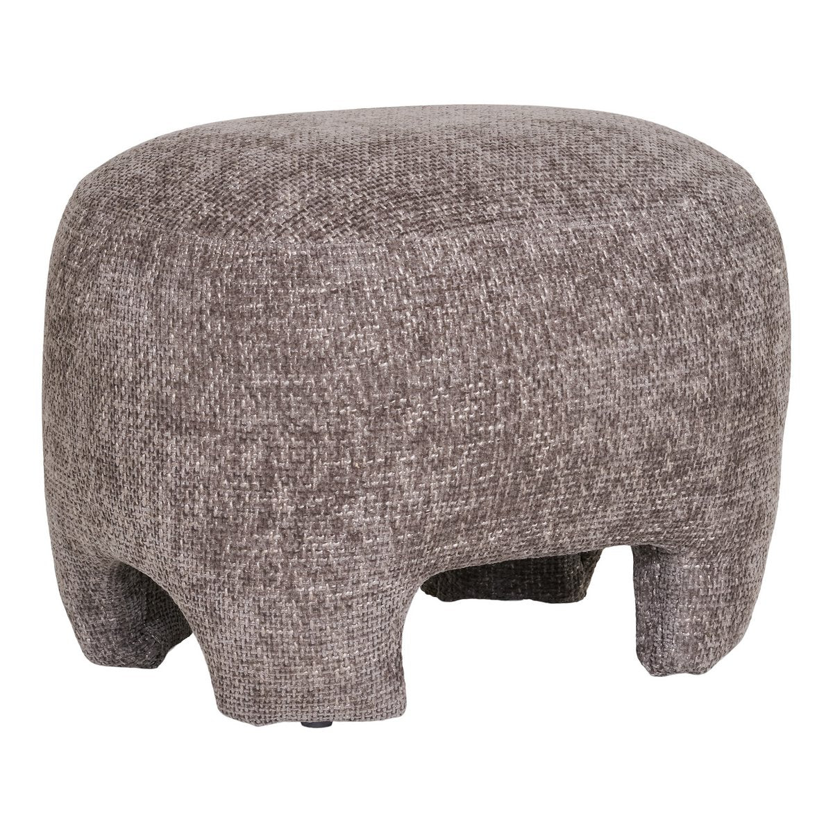 Nazare Pouf - Beige, polyester/schuim/multiplex | woon-meubel.nl