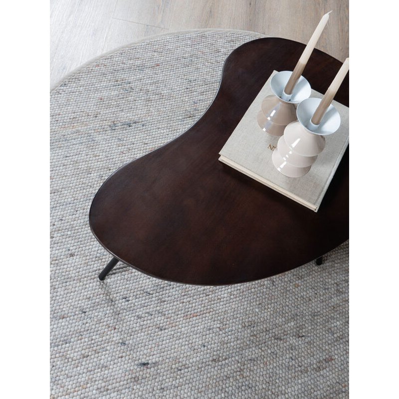 Salontafel Ludo Bruin mangohout – Organisch Set van 2 |woon-meubel.nl