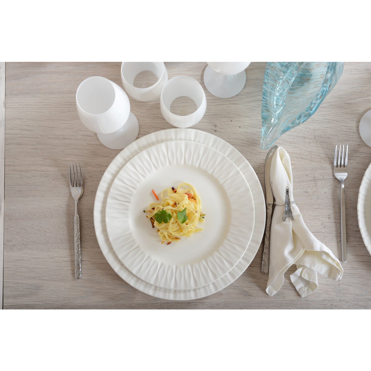 Aulica Lilia Witte Dinerbord 26,5 cm