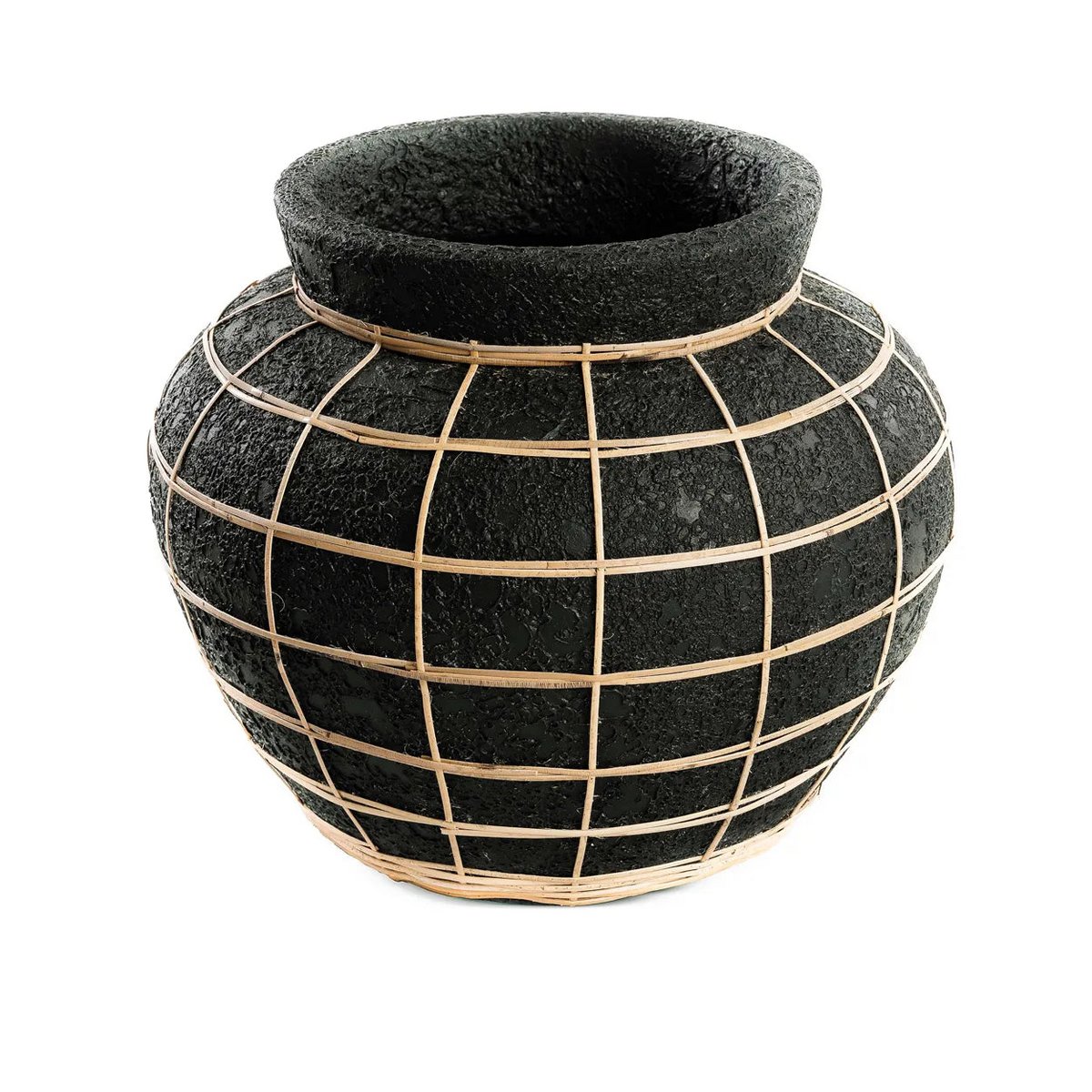 De Buikvaas terracotta - Zwart Naturel - L | woon-meubel.nl |