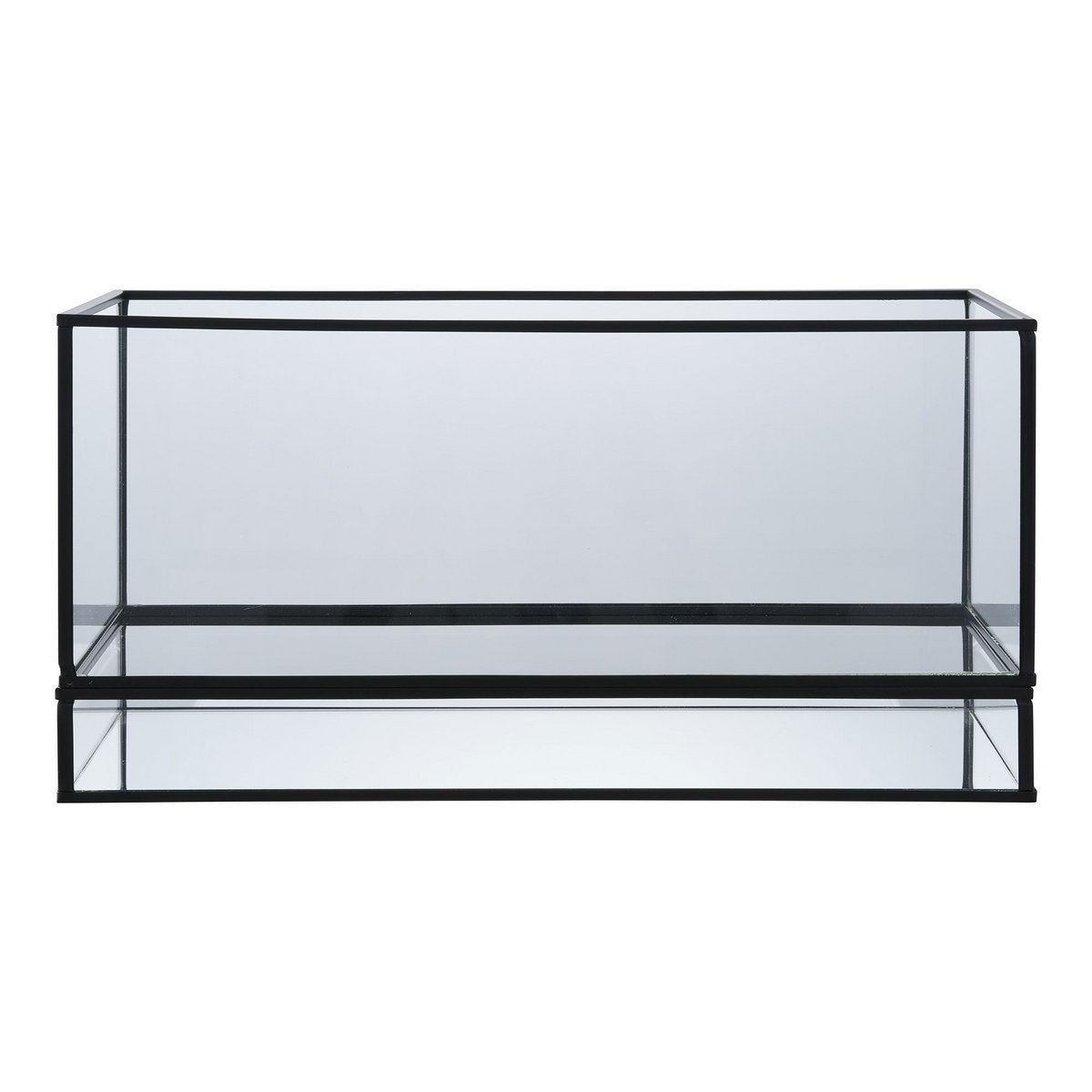 Hurricane Kaarshouder - Zwart, Glas, Metaal, 30x12x15cm