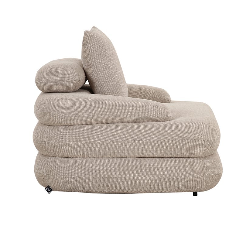 Cairo Loungestoel Beige Tijdloze Elegantie en Comfort |woon-meubel.nl