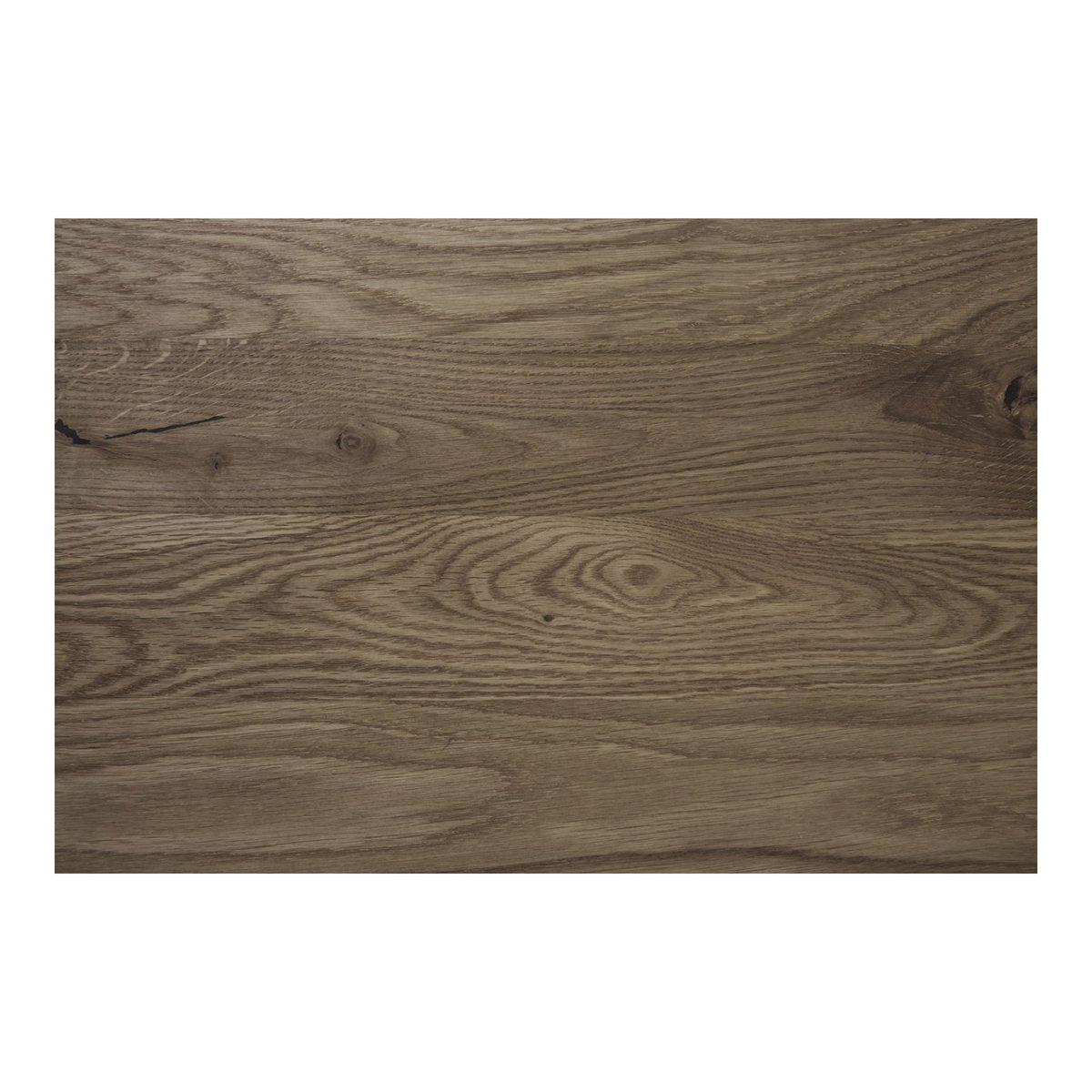 Lignano Cafétafel Gerookt Eiken Metalen Onderstel 70x70x75 cm |woon-meubel.nl