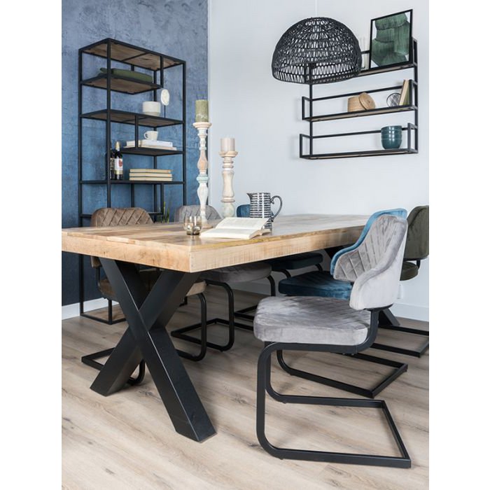 Vakkenkast Huub Hout 210 x 80 cm - Roomdivider |woon-meubel.nl