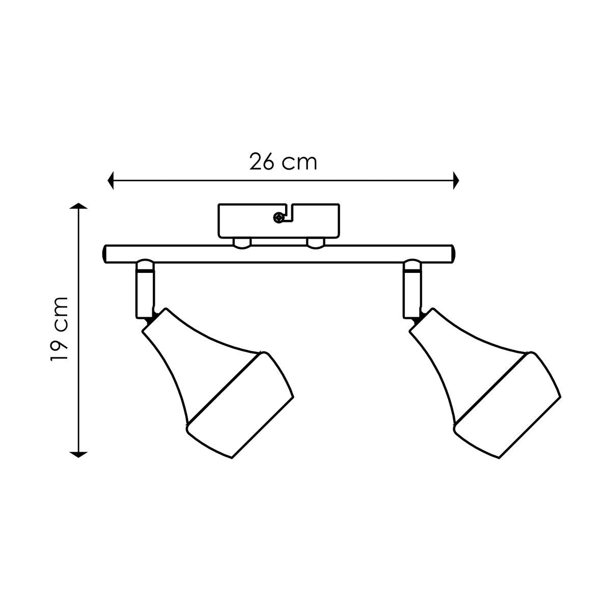 LED Surface-mounted spotlight Vaya 2 - incl. dimmable LED lamp - steel