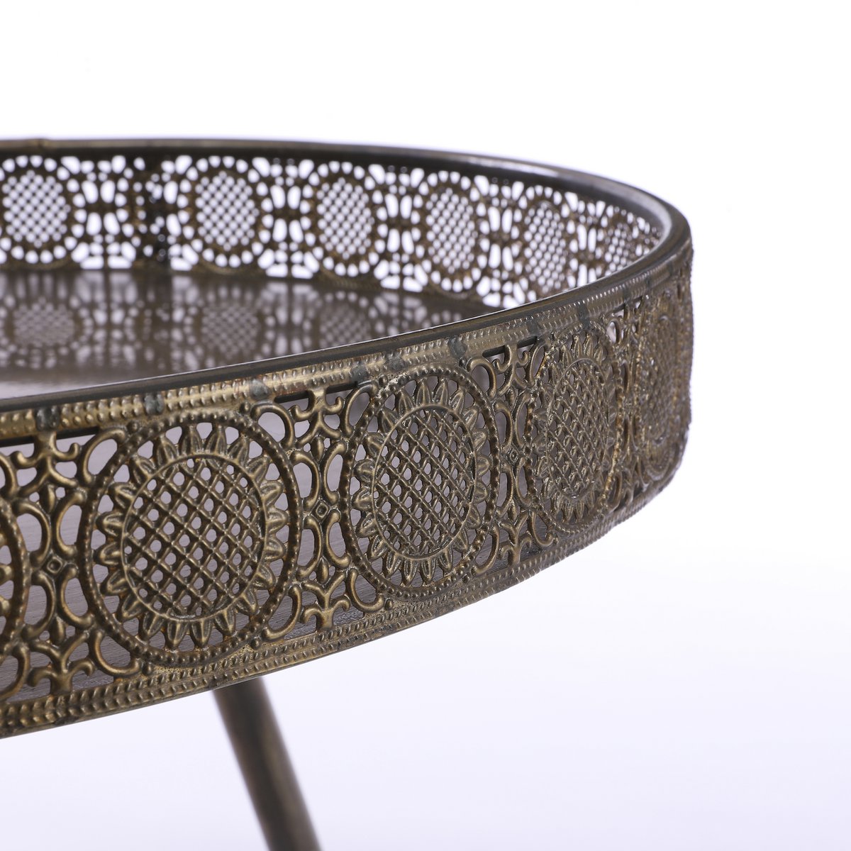Table basse Lagoon - H46 x Ø70 cm - Métal - Bronze