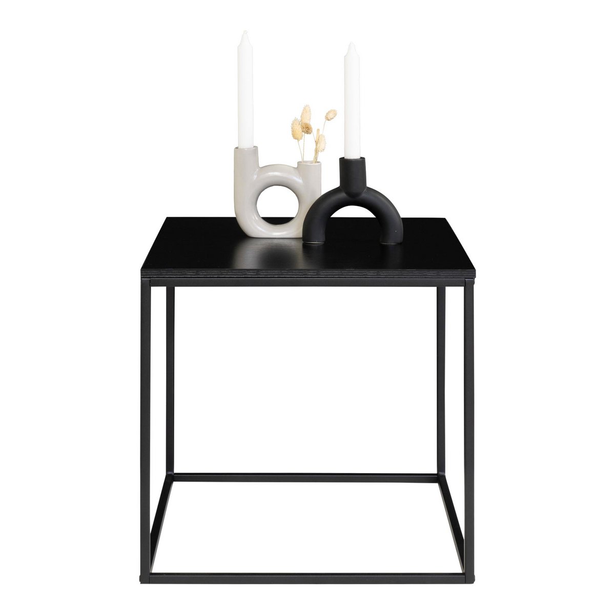 Vita Bijzettafel 45x45x45 cm zwart | woon-meubel.nl
