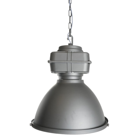 Hanglamp Castor Burned Staal Ketting en Strijkijzerkoord  |woon-meubel.nl