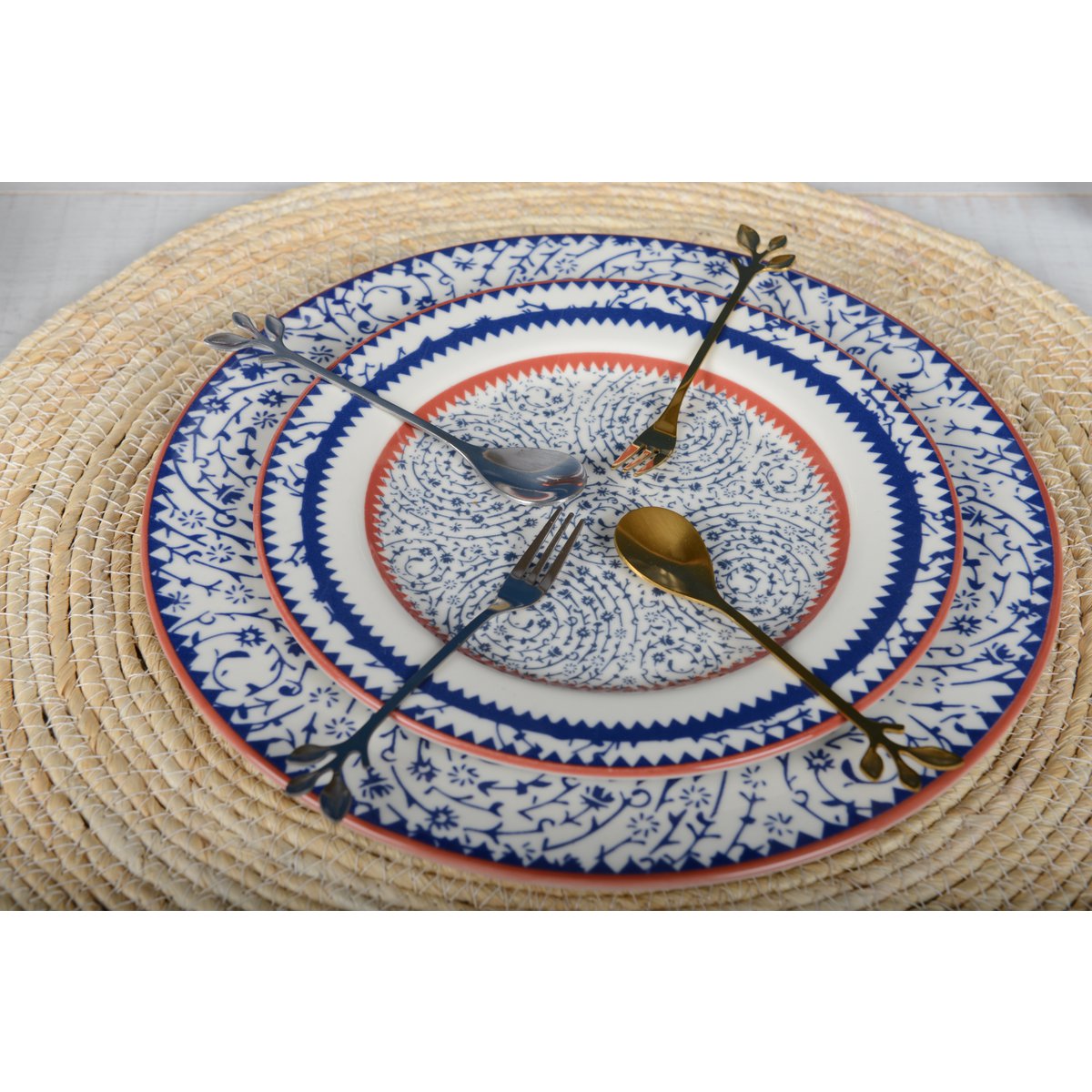 Aulica Dessertvorkjes Bladeren Design – Roestvrij Staal Zilver – Set 6 |woon-meubel.nl
