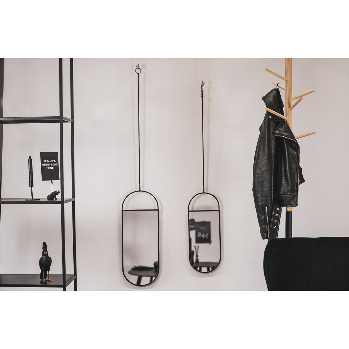 Metal Wall Mirrors - Set of 2