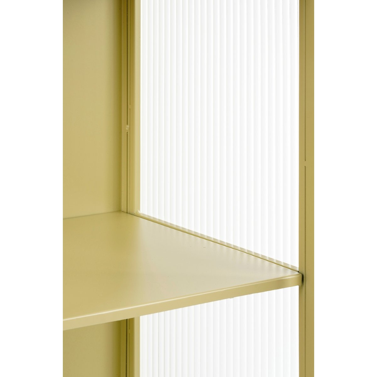 Clifton Opbergkast met Deuren - Beige, Metaal L38x 35xH90 |woon-meubel.nl