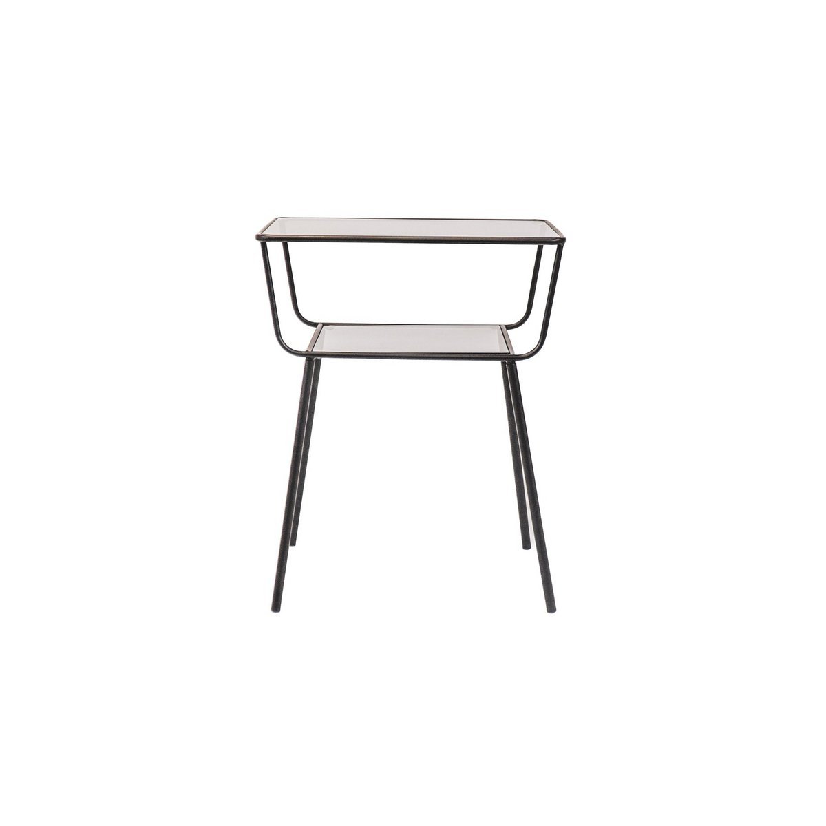 Side table / Bedside table - Black - 50x35x60cm