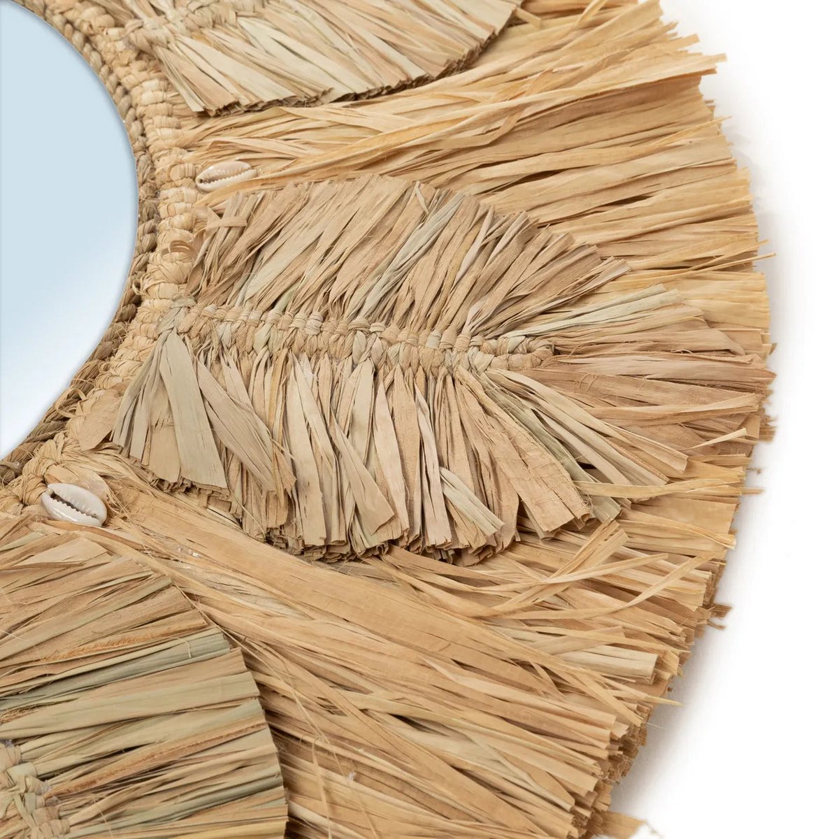 De Palmboom Spiegel handgemaakt- Naturel - M |woon-meubel.nl