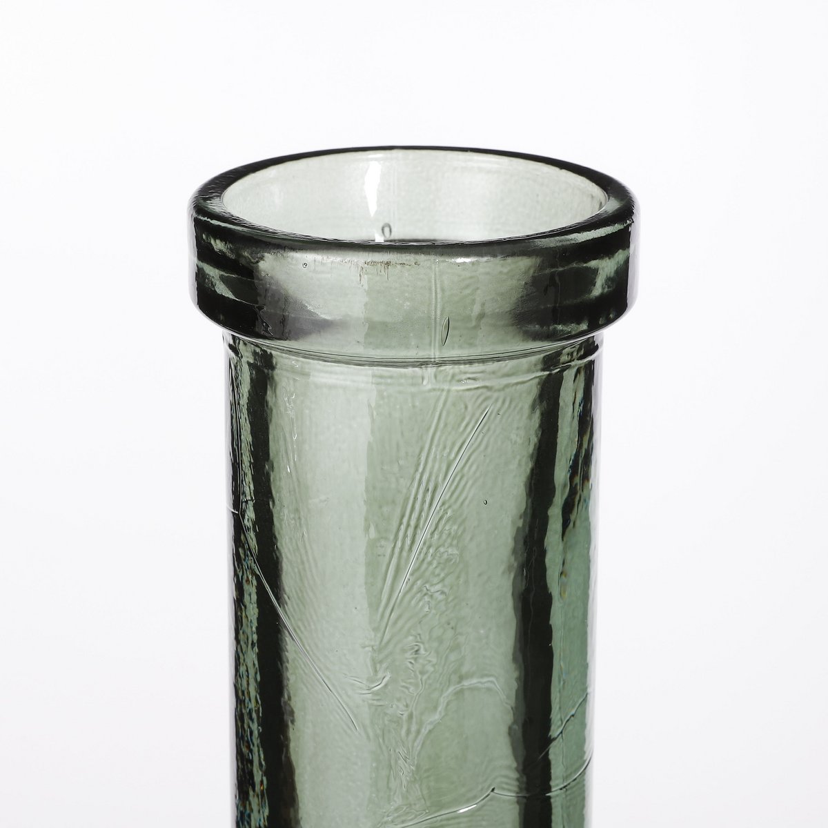 Vase Bouteille Rioja - H75 x Ø18 cm - Verre Recyclé - Vert
