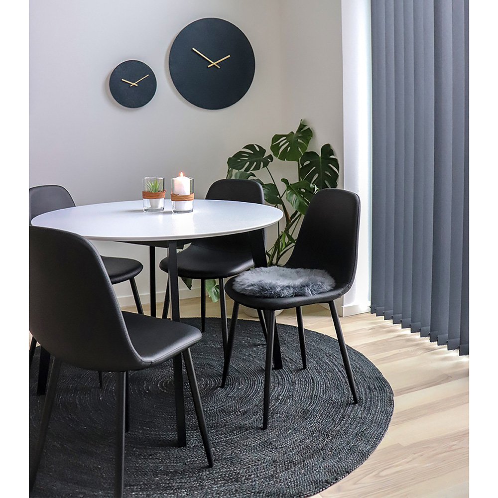Stockholm Eetkamerstoel zwart - Set van 2 |woon-meubel.nl