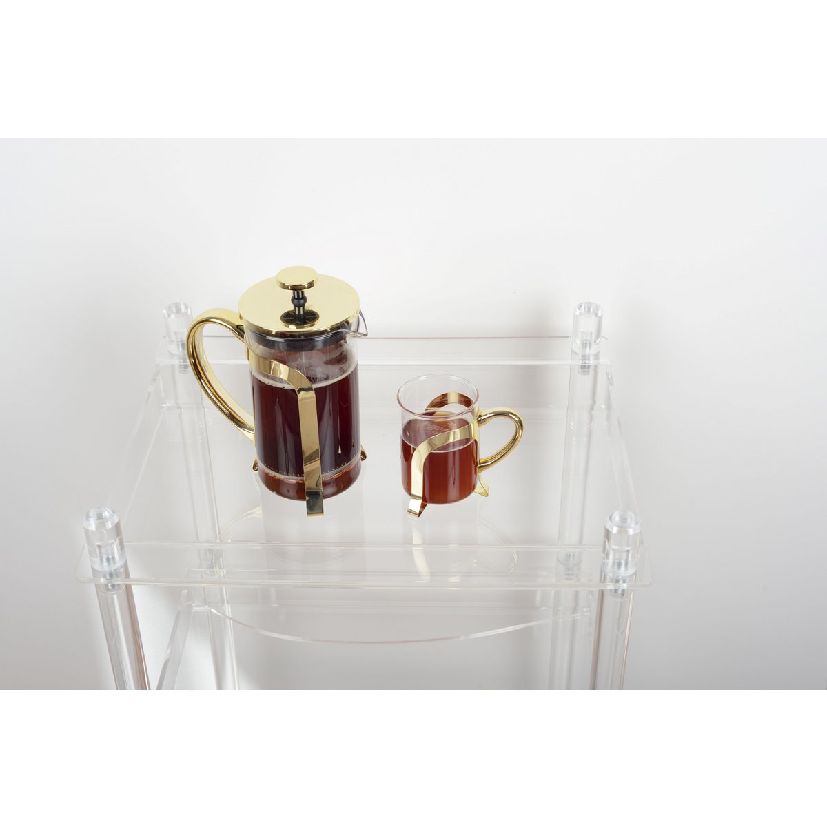 Aulica Koffiezetapparaat Glas met Goud – 600 ml | woon-meubel.nl