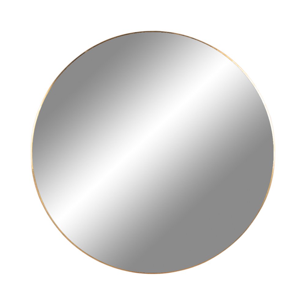 Jersey Spiegel rond in zwart of messing look 40/60/60/80