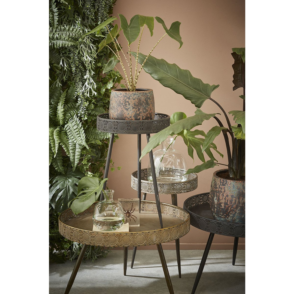 Table basse Lagoon - H46 x Ø70 cm - Métal - Bronze