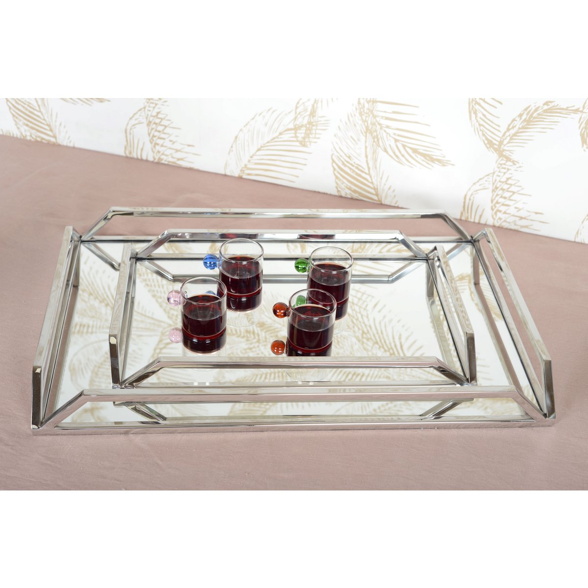 Set 4 Glazen Koffiekopjes met Gekleurde Balgrepen – woon-meubel.nl