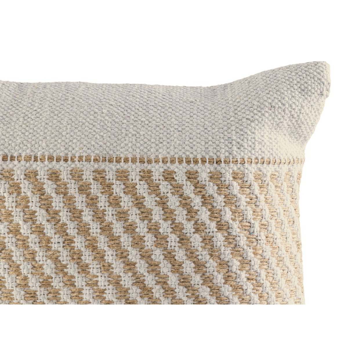 Sierkussen 40x40 cm Set van 2 – Handgemaakt van Katoen & Jute – Natuurlijke Look