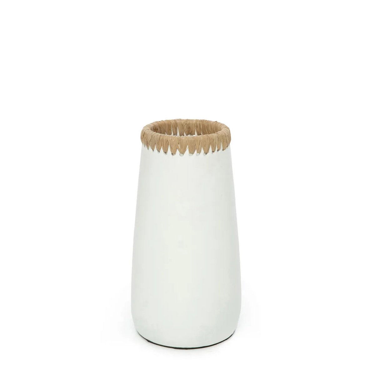 The Sneaky Vaas terracotta - Wit Naturel - M |woon-meubel.nl