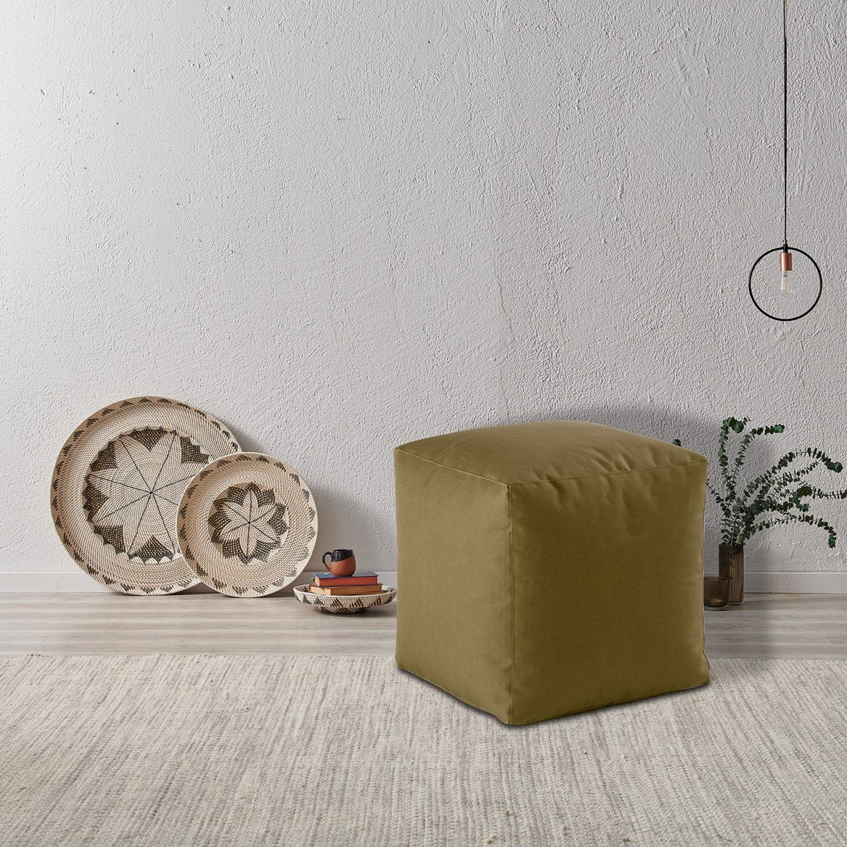 Vierkante Waterdichte Poef / Voetsteun – 45x45x45 cm | Nylon | Voor Binnen & Buiten | Voglrieder