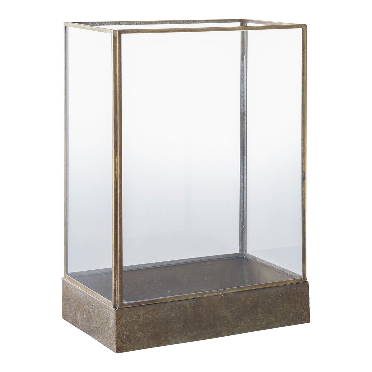 Manali-lantaarn metaal/glas, antiek messing| woon-meubel.nl