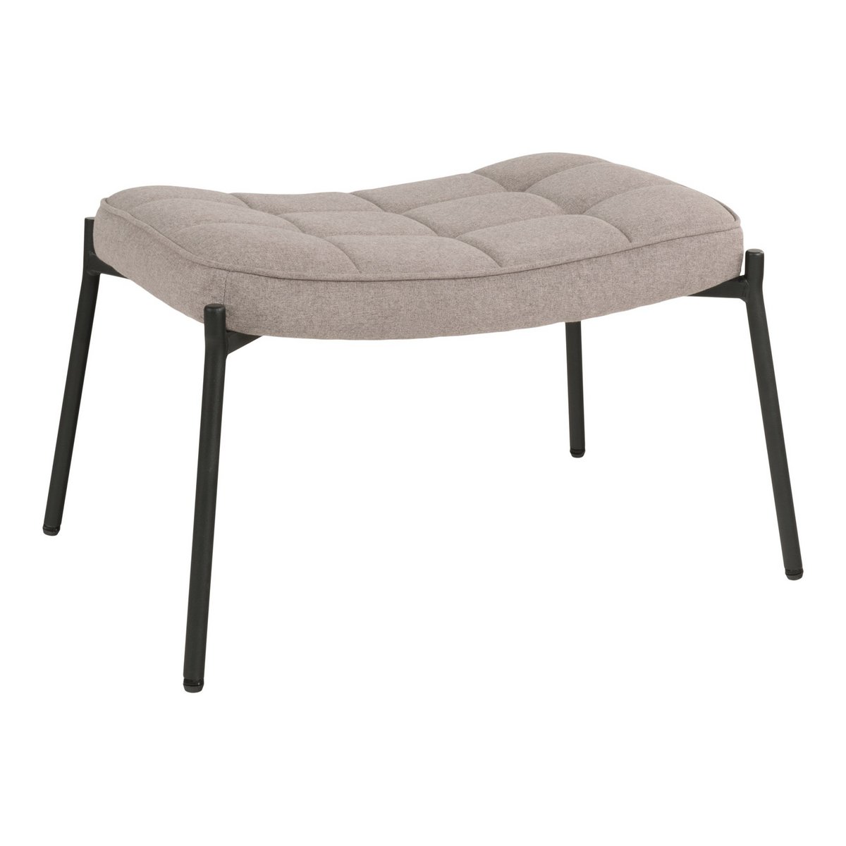 Glasgow Footrest - Footrest, stone with black legs