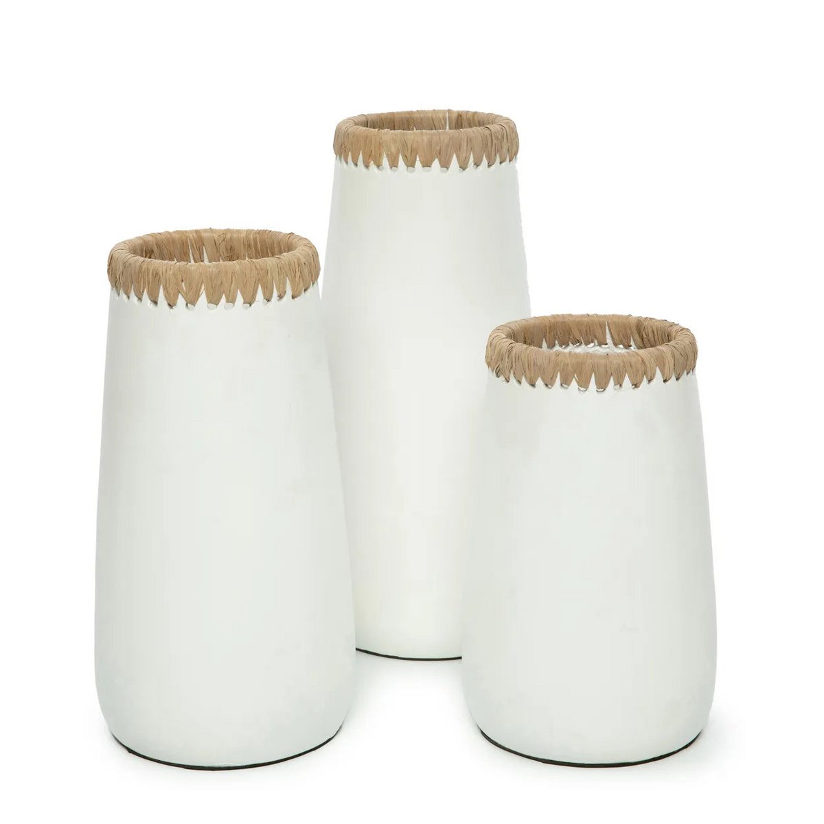The Sneaky Vaas terracotta - Wit Naturel - M |woon-meubel.nl