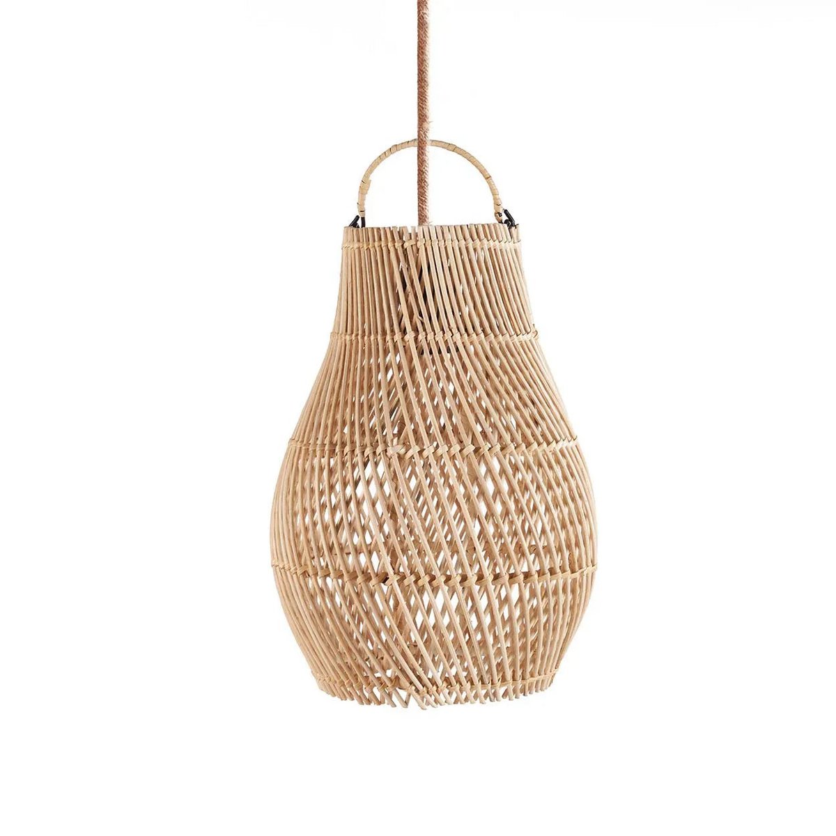 De Piccolo-hanger - Naturel -Handgemaakt van rotan |woon-meubel.nl