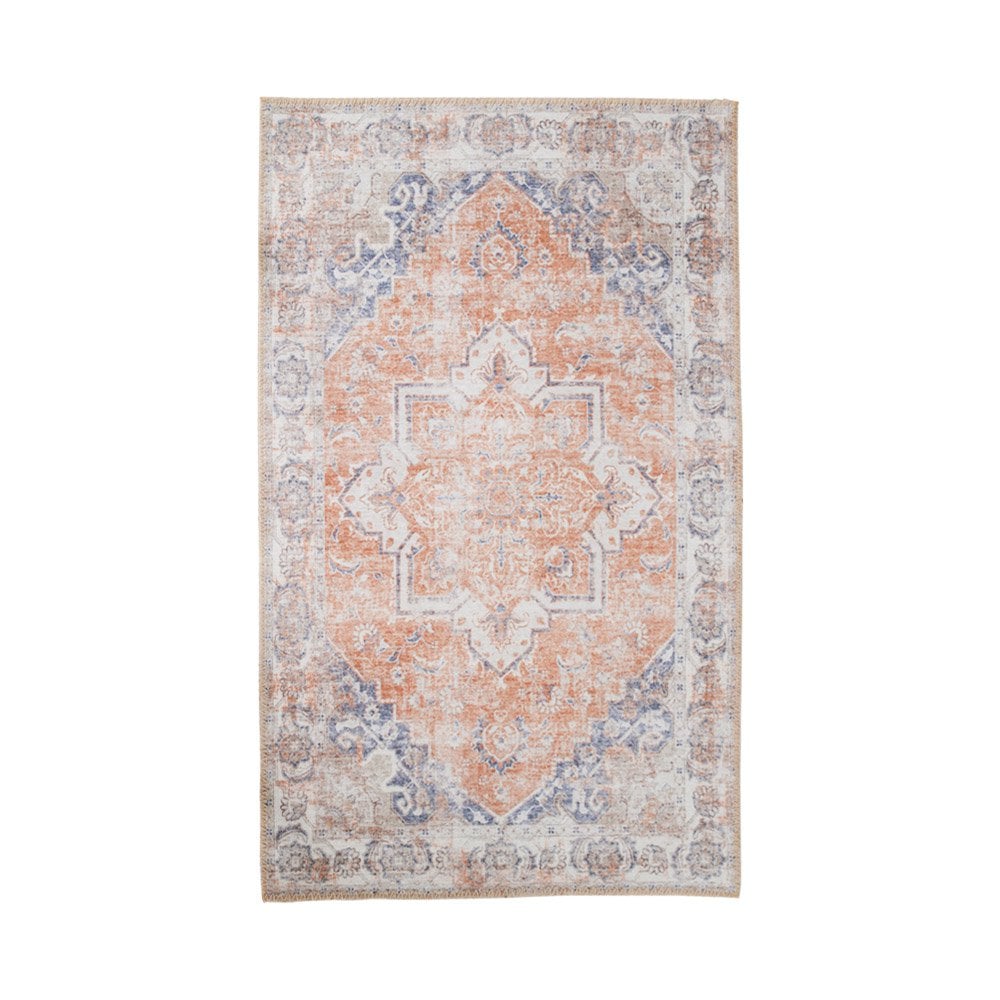 Havana Vloerkleed Oranje/Blauw |woon-meubel.nl