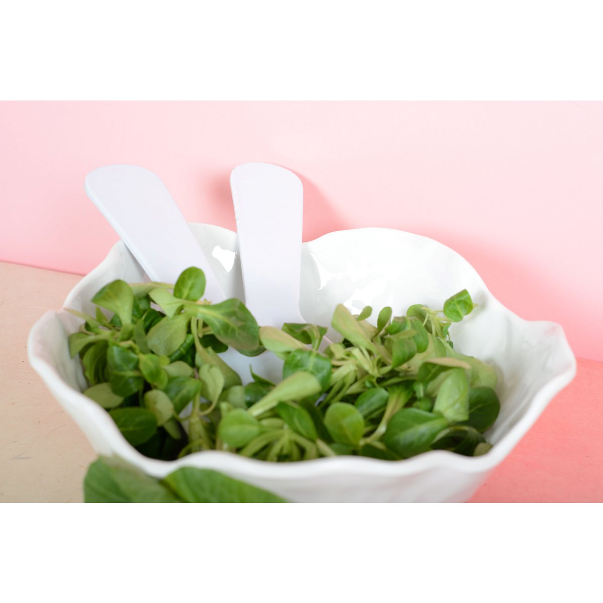 Aulica Witte Saladebestek – Melamine 27cm – Elegant & Stevig |woon-meubel.nl