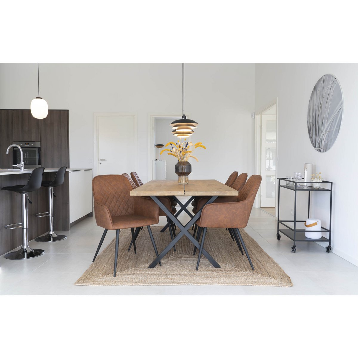 Harbo Dining Chair - Vintage Brown - Set of 2