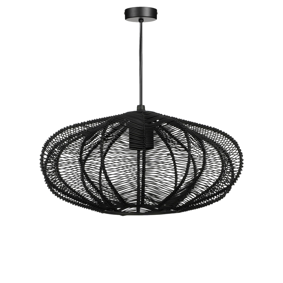 Kanti Pendant Lamp - H17 x Ø31 cm - Metal - Black