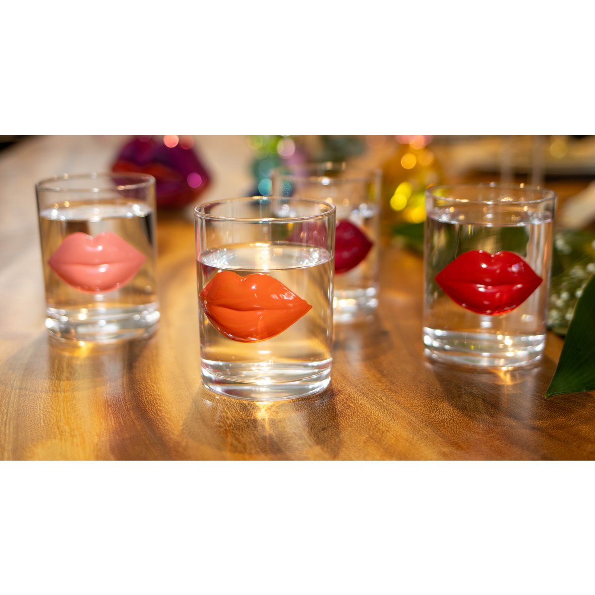 Waterglazen “Kus” – Set van 4 – Transparant Glas – Stijlvol Design